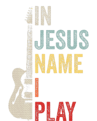 In Jesus Name I Play Guitar Christian Band Guitar Softstyle Adult Sport Polo