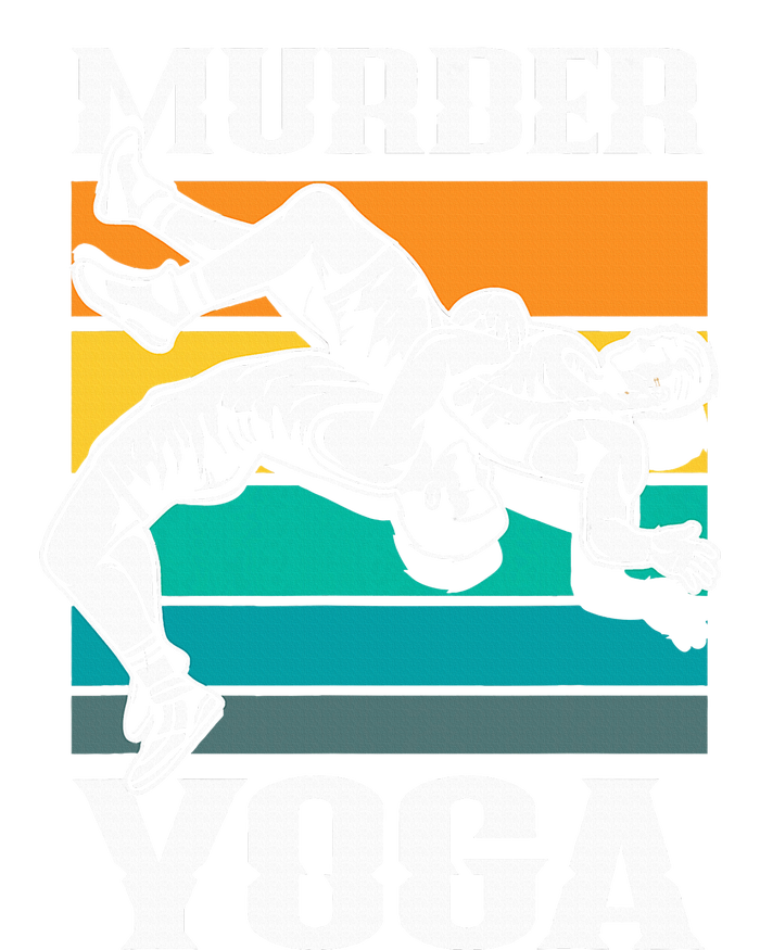 Murder Yoga Funny Retro Vintage Wrestler Wrestling Valucap Bio-Washed Visor