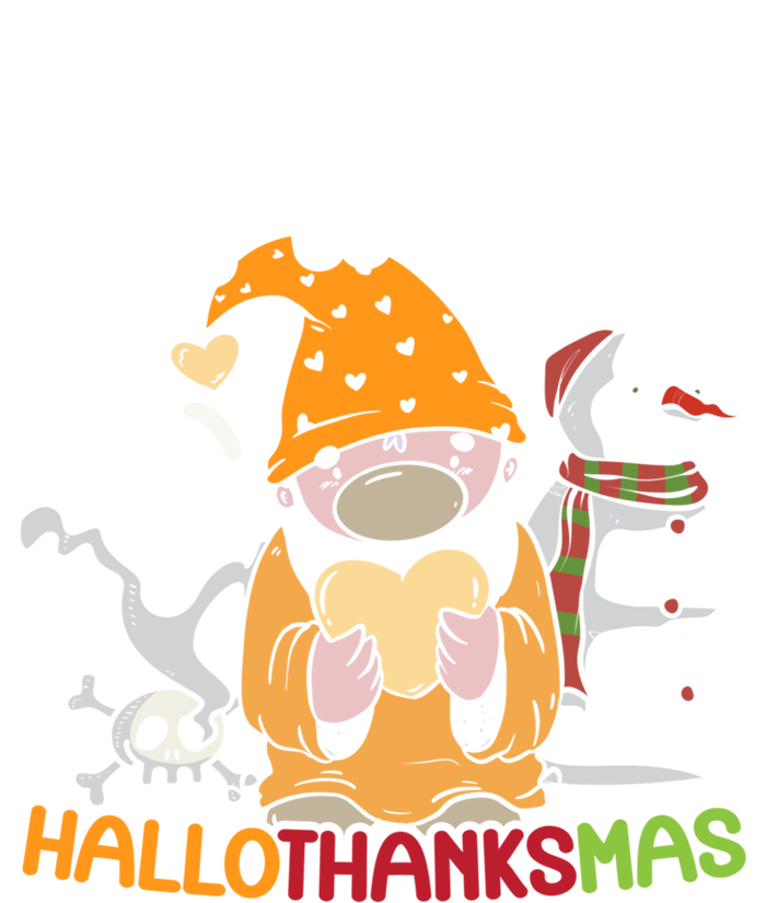 Happy Hallothanksmas Halloween Thanksgiving Christmas T-Shirt