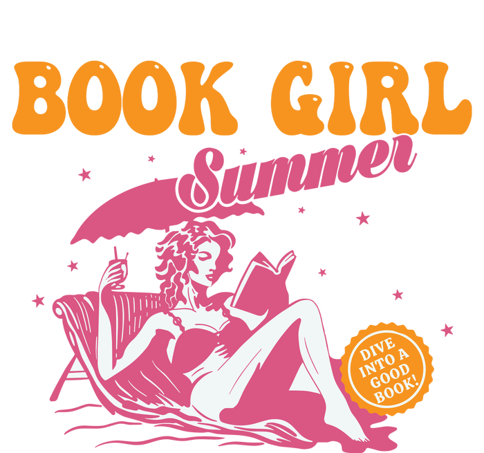 Girl Reading Book Summer Funny Beach Vacation For Book Lover Toddler Sweatshirt