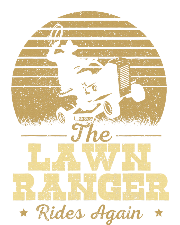 The Lawn Ranger Rides Again Landscraper Mower Landscaping Ladies Long Sleeve Shirt