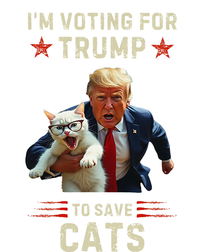 Vote Trump 2024 To Save Cats From Being Eaten Valucap Bio-Washed Visor