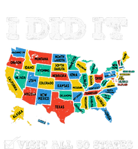 Visited All 50 States Usa Map For Travel Champion Lover T-Shirt