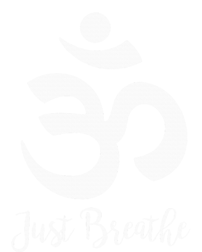 Just Breathe Spiritual Yoga Symbol Namaste High Crown Mesh Back Trucker Hat