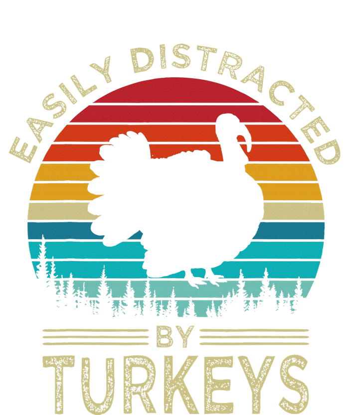 Easily Distracted By Turkeys Long Sleeve Shirt