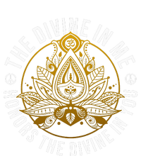 The Divine In Me Positive Message Spiritual Yoga Meditation T-Shirt