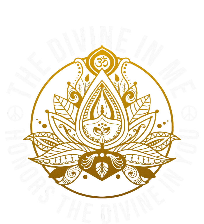 The Divine In Me Positive Message Spiritual Yoga Meditation T-Shirt