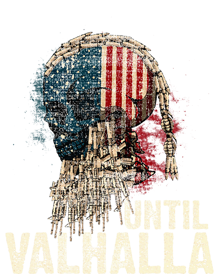 Until Valhalla Viking Us Flag Vintage Til Valhalla T-Shirt