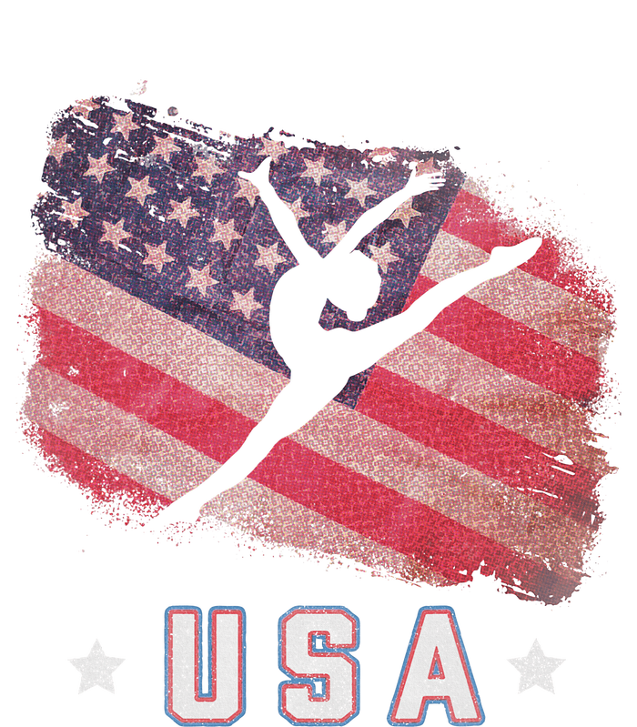 Usa American Flag Gymnastics Team Gymnast Usa T-Shirt