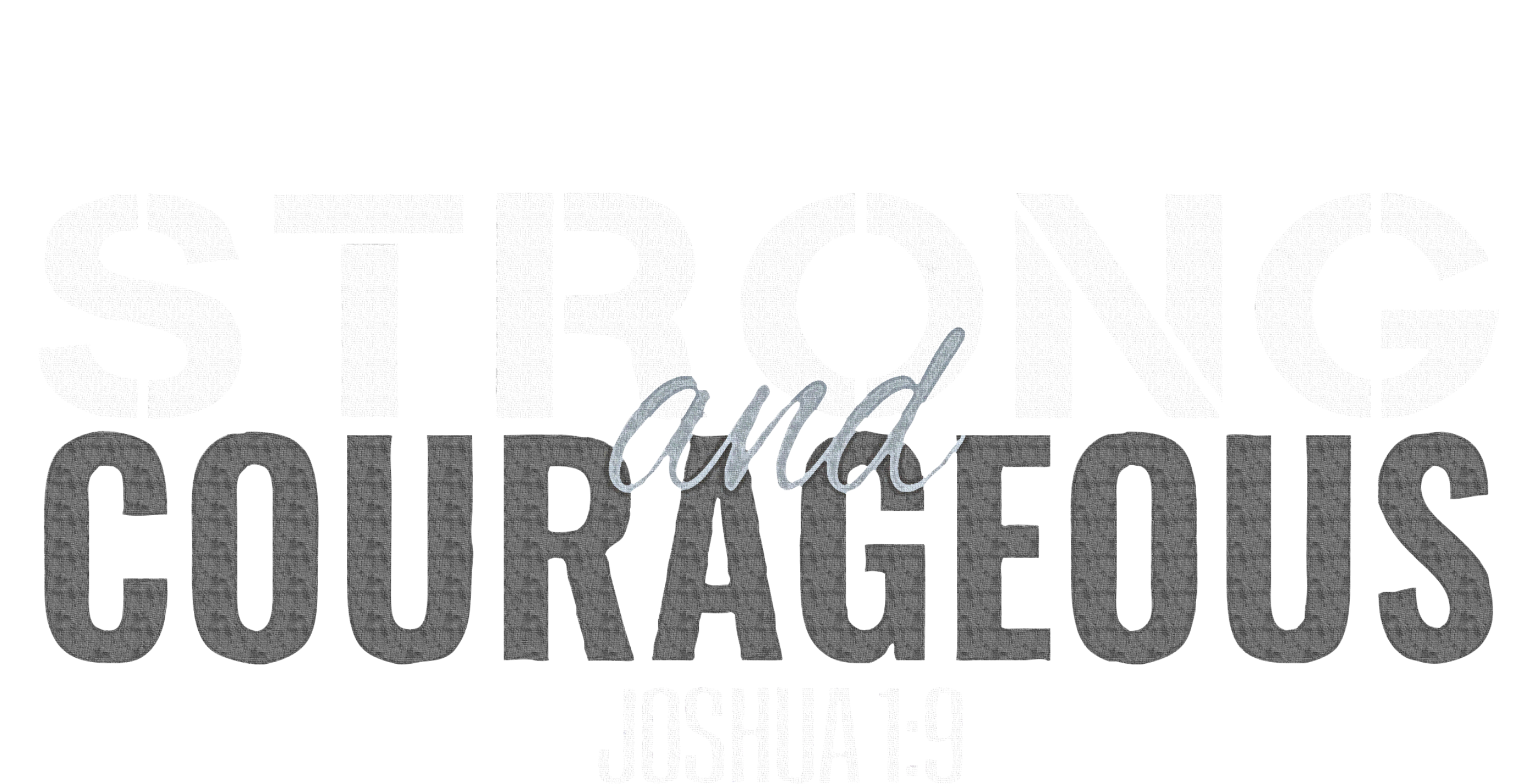 Strong & Courageous Bible Verse Christian Mousepad