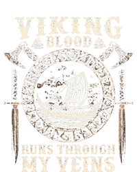 Viking Blood Runs Through My Veins Viking Ship T-Shirt