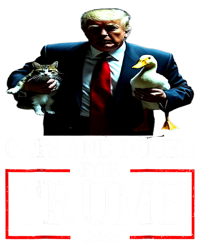 Funny Cats And Ducks For Trump 2024 Kittens Gift Tank Top