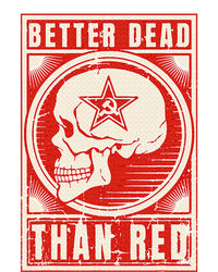 Better Dead Than Red Anti Communism Design Bella+Canvas Jersey Crop Tee