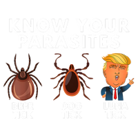 Know Your Parasites Deer Tick Dog Tick Luna Tick Anti Trump Striped Beanie with Solid Band