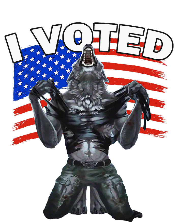 I Voted Werewolf Bumper Sticker