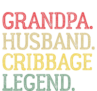 Grandpa Husband Cribbage Legend Vintage Cribbage Board Game Women's V-Neck T-Shirt