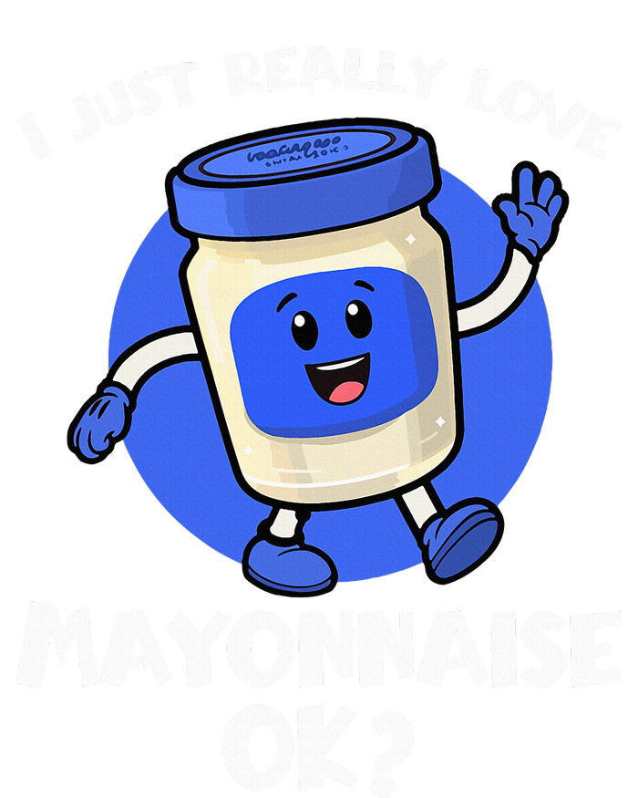 I Just Really Love Mayo Ok Cartoon Mayonnaise Kids Hoodie