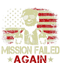 Mission Failed Again Trump 2024 Us American Flag High Crown Mesh Back Trucker Hat