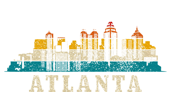 Atlanta Skyline Georgia Atl Vintage Pride Retro T-Shirt