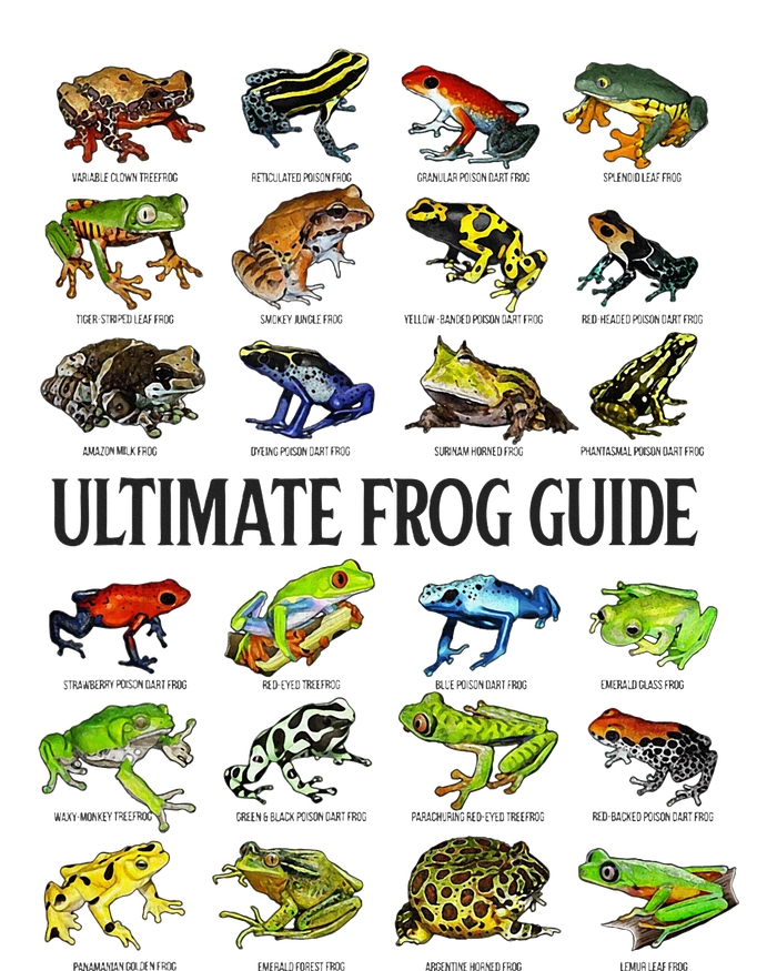 Ultimate Frog Guide Funny Frog Lover Species Guide Ladies Essential Flowy Tank