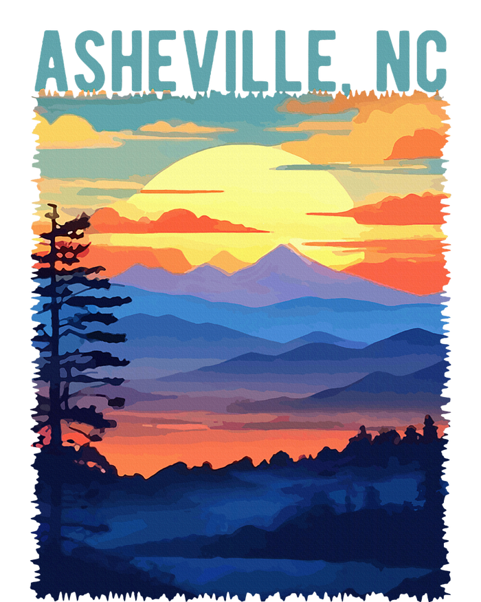 Asheville Nc Usa Mountain Scenic Sunset Style T-Shirt