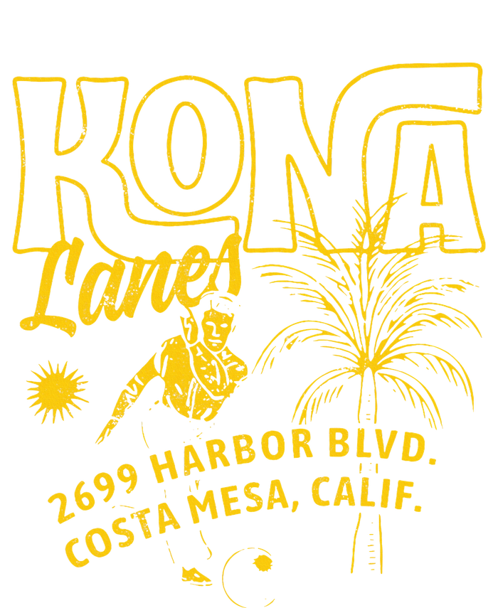 Kona Lanes Costa Mesa Ca Vintage Bowling Alley Premium T-Shirt