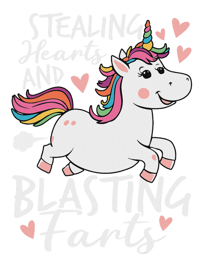 Stealing Hearts And Blasting Farts Funny Unicorn Canvas