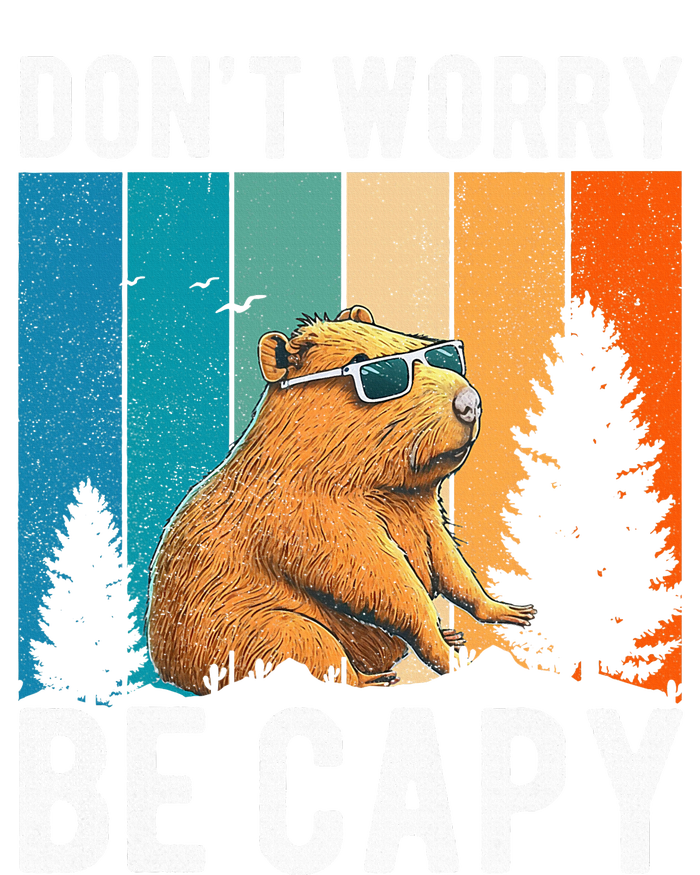 Capybara Animal Rodent Capybara Dont Be Worry Be Capy Grommeted Golf Towel