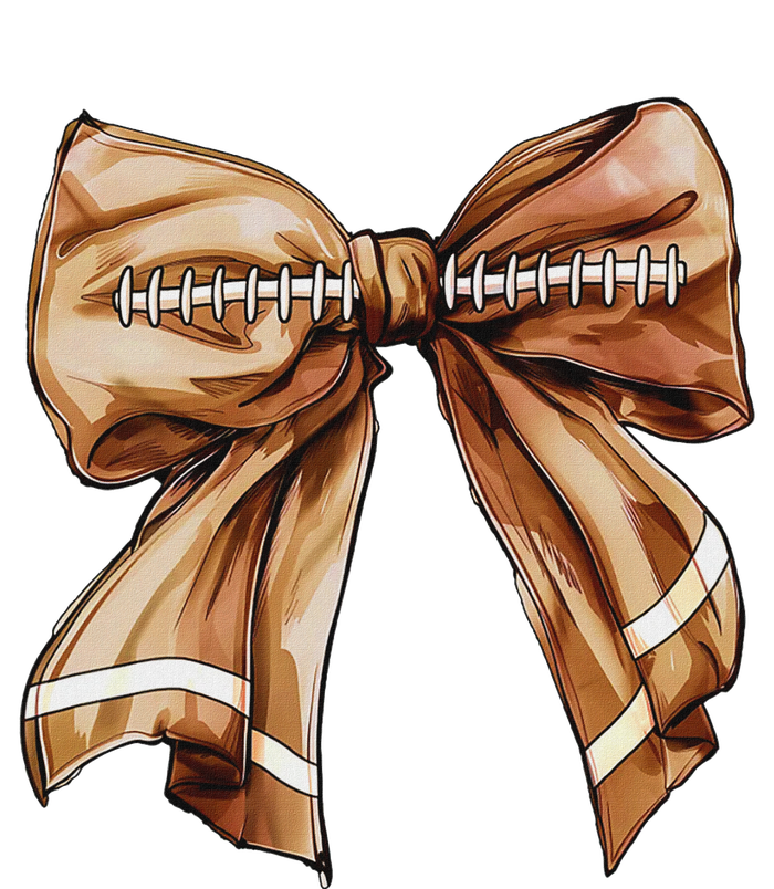 Coquette Bow Pumpkin American Football Thanksgiving Autumn Bella+Canvas Jersey Crop Tee