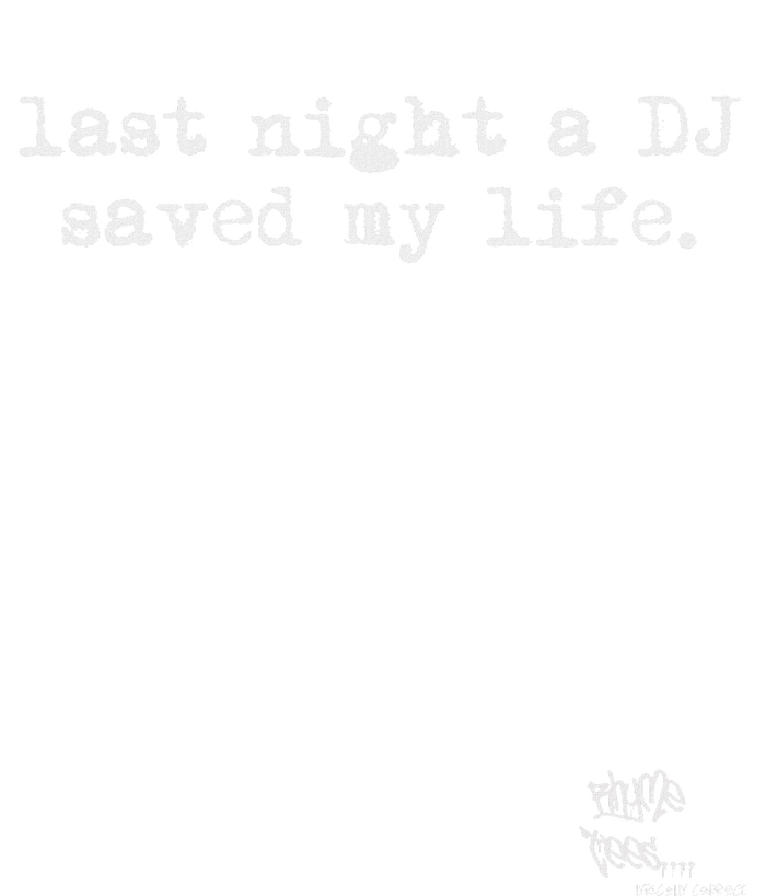 Old School Rap Hip Hop Last Night A Dj Saved My Life 80S Women's Tri-Blend 3/4-Sleeve Raglan Shirt