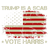 Retro Trump Is A Scab Vote Harris Funny Harris Kamala Trump Grommeted Golf Towel