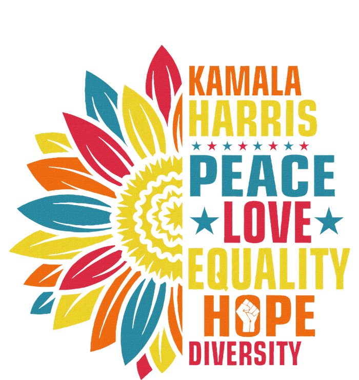 Kamala Harris Waltz Peace Love E Hope Diversity Toddler Hoodie