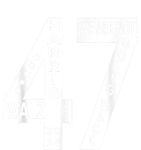 Harris Walz We Are Not Going Back 2024 Kamala Number 47 Full-Length Apron With Pockets