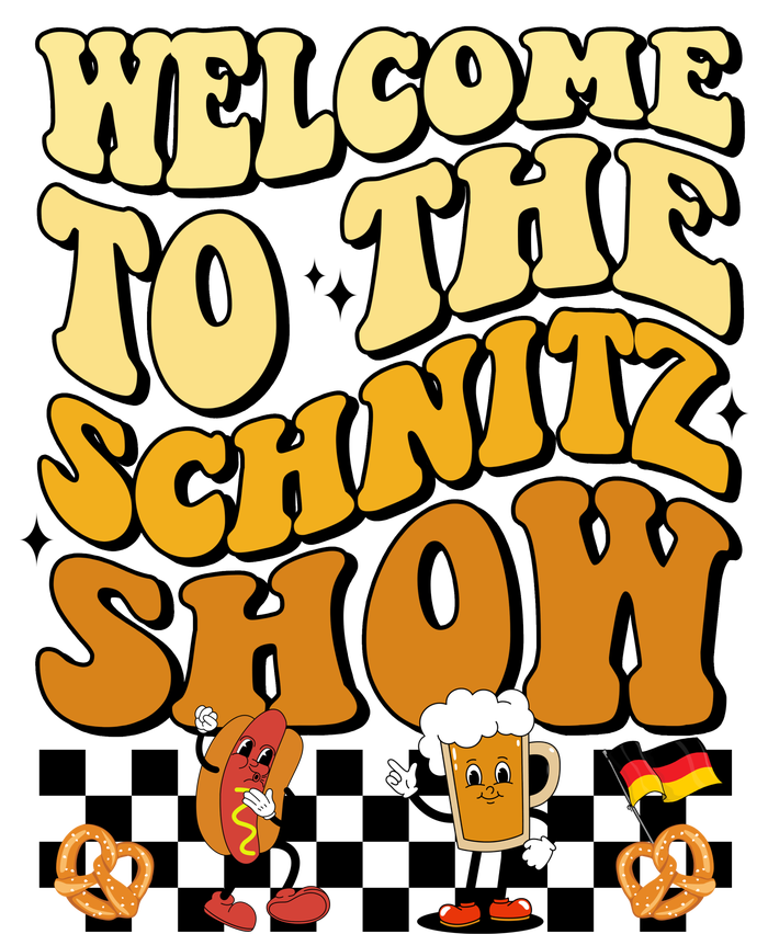 Welcome To The Schnitz Show Oktoberfest Retro Groovy T-Shirt