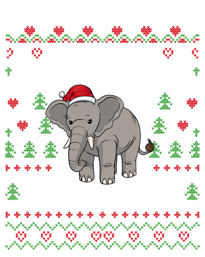 All I Want For Christmas Is An Elephant Ugly Xmas T-Shirt