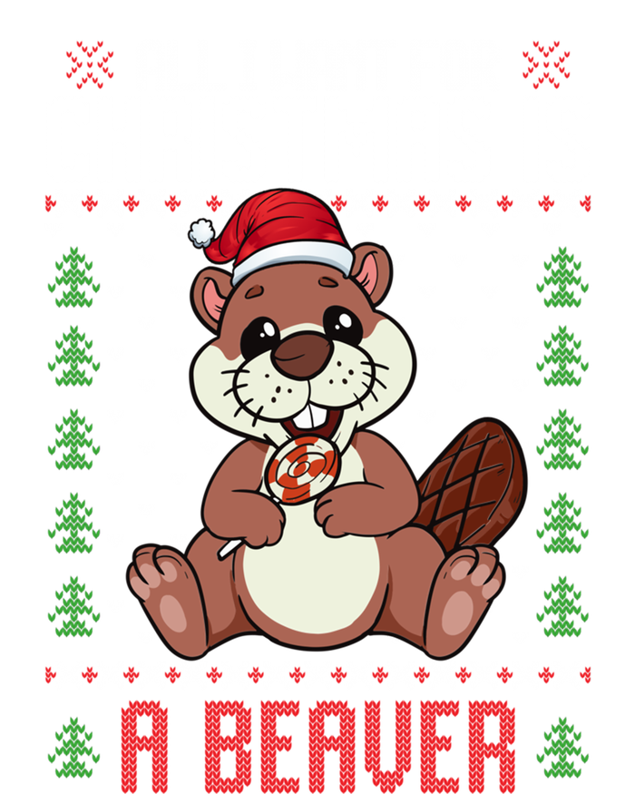 Christmas Beaver Ugly Xmas Sweater Christmas Beavers Lover Kids Sweatshirt