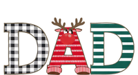 Dad Reindeer Plaid Christmas Holiday Design Full Zip Hoodie