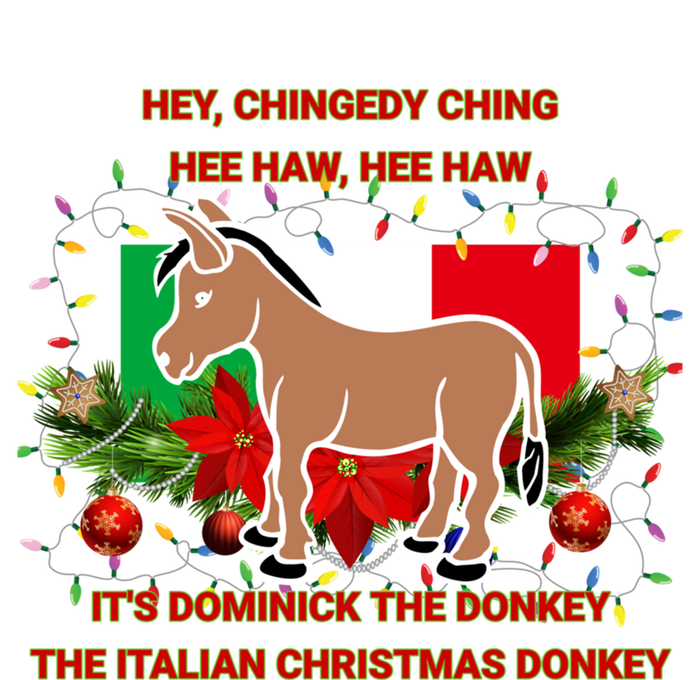 Funny Christmas Gift Dominick The Italian Christmas Donkey Women's T-Shirt