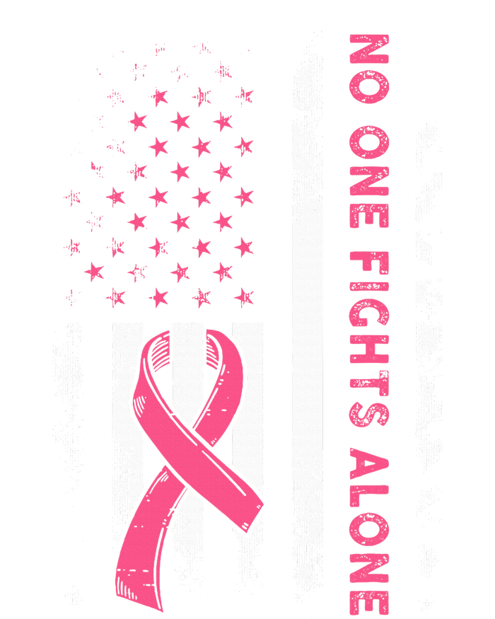 Breast Cancer Awareness Ribbon Usa American Flag T-Shirt