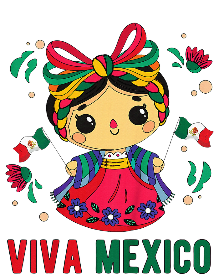 Cute Viva Mexico Girl Mexican Independence Day Coaster