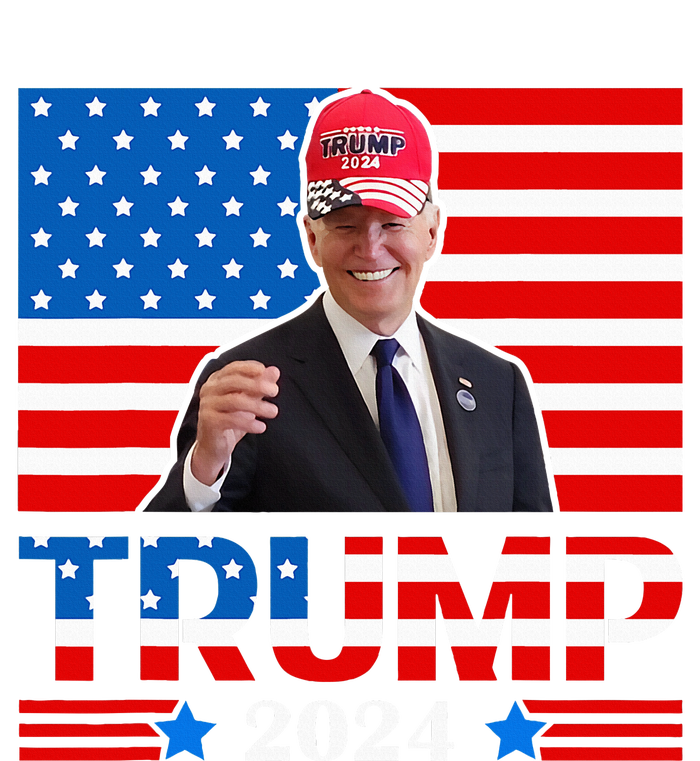 Joe Biden Wearing A Trump Hat Meme 2024 Election Vote Trump T-Shirt