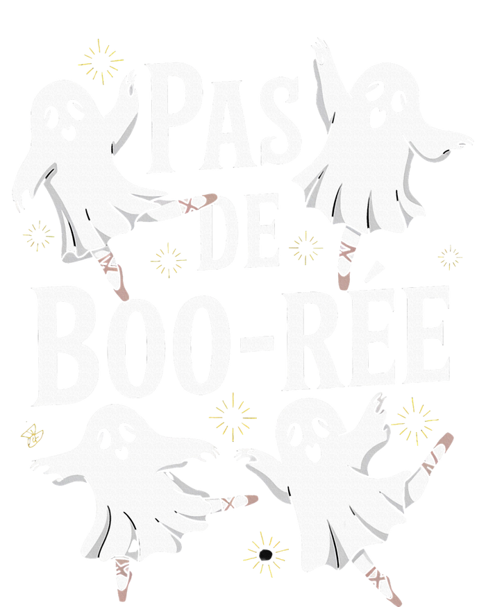 Ghost Ballet Pas De Boo Halloween Dance Womens Funnel Neck Pullover Hood