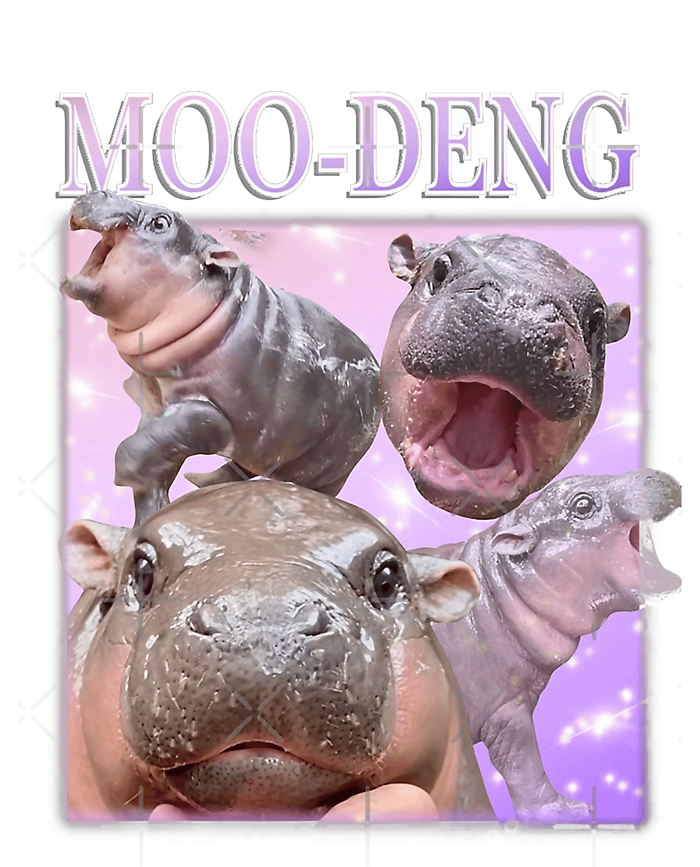 Moodeng The Famous Baby Pigmy Hippo Moodeng Drawstring Bag