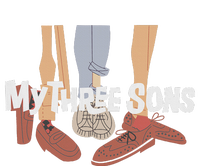 My Three Sons Shoes Retro Lover Gift Striped Beanie with Solid Band