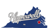 Hopewell Virginia Va Map T-Shirt