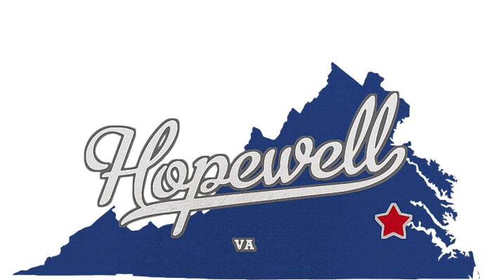 Hopewell Virginia Va Map T-Shirt