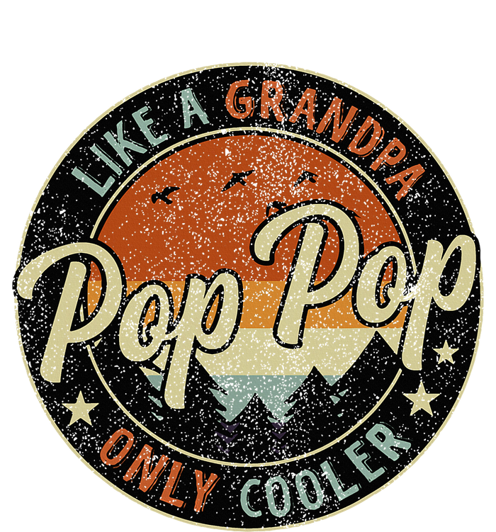 Pop Pop Like A Grandpa Only Cooler Vintage Retro Fathers Day Zip Tote Bag