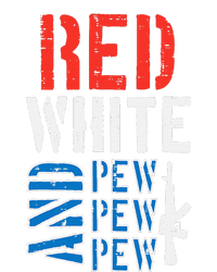 Red White And Pewpewpew Gun T-Shirt