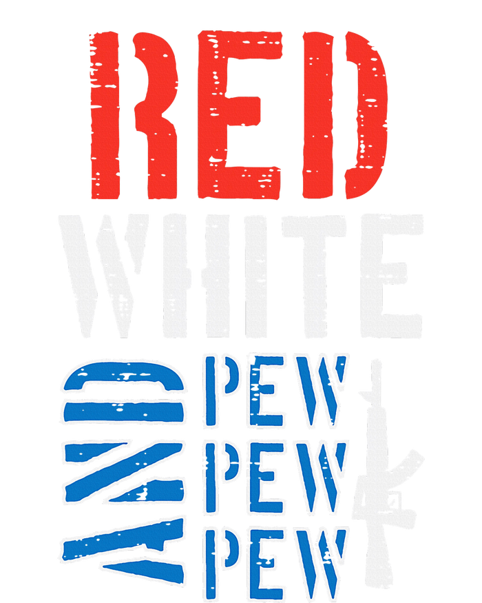 Red White And Pewpewpew Gun T-Shirt