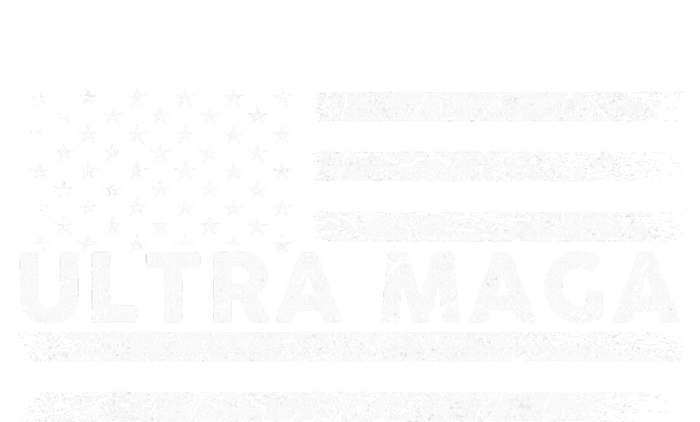 Ultra Maga Proud Ultra Maga Anti Biden Us Flag Pro Trump V-Neck T-Shirt